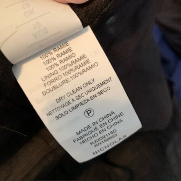 NWT Nicholas Halo Collared Halter Neck Backless Maxi Dress Black size 6 - Picture 9 of 13